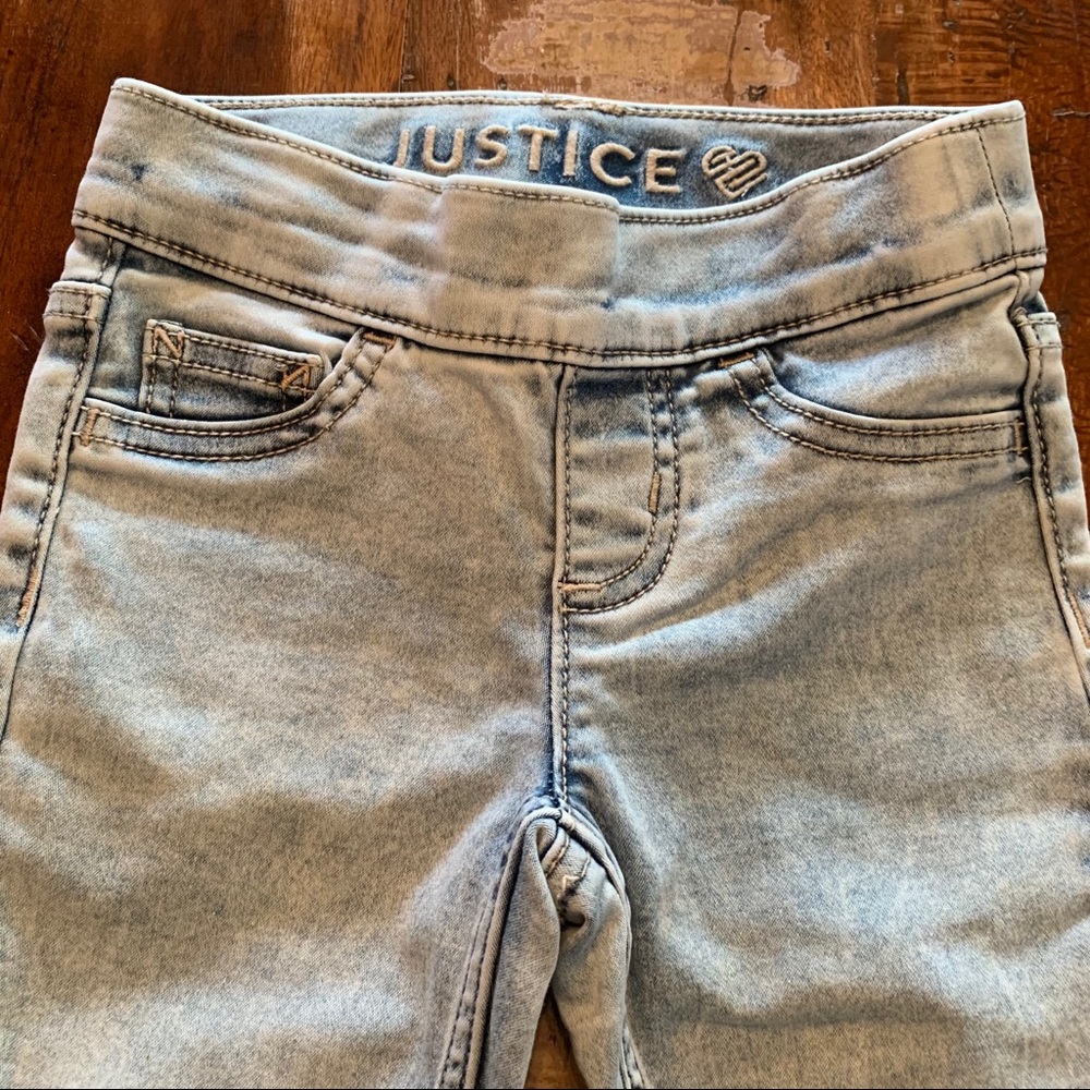 Justice denim jeggings